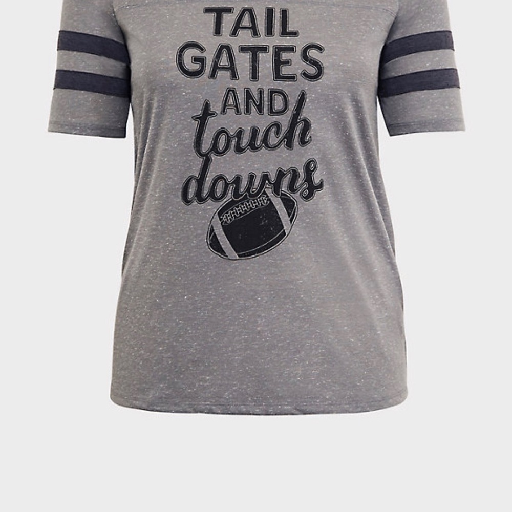 Grey football shirt by Torrid